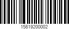 Código de barras (EAN, GTIN, SKU, ISBN): '15619200002'