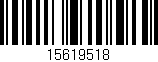 Código de barras (EAN, GTIN, SKU, ISBN): '15619518'