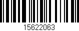 Código de barras (EAN, GTIN, SKU, ISBN): '15622063'