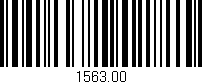 Código de barras (EAN, GTIN, SKU, ISBN): '1563.00'