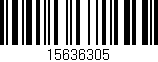 Código de barras (EAN, GTIN, SKU, ISBN): '15636305'