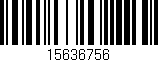 Código de barras (EAN, GTIN, SKU, ISBN): '15636756'