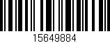 Código de barras (EAN, GTIN, SKU, ISBN): '15649884'