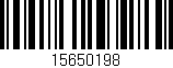 Código de barras (EAN, GTIN, SKU, ISBN): '15650198'