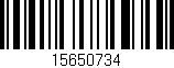 Código de barras (EAN, GTIN, SKU, ISBN): '15650734'