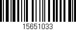 Código de barras (EAN, GTIN, SKU, ISBN): '15651033'