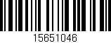 Código de barras (EAN, GTIN, SKU, ISBN): '15651046'