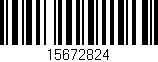 Código de barras (EAN, GTIN, SKU, ISBN): '15672824'