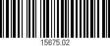 Código de barras (EAN, GTIN, SKU, ISBN): '15675.02'