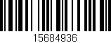 Código de barras (EAN, GTIN, SKU, ISBN): '15684936'