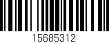Código de barras (EAN, GTIN, SKU, ISBN): '15685312'