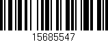 Código de barras (EAN, GTIN, SKU, ISBN): '15685547'