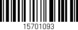 Código de barras (EAN, GTIN, SKU, ISBN): '15701093'