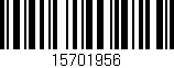 Código de barras (EAN, GTIN, SKU, ISBN): '15701956'