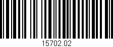 Código de barras (EAN, GTIN, SKU, ISBN): '15702.02'