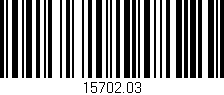 Código de barras (EAN, GTIN, SKU, ISBN): '15702.03'