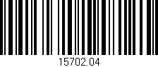 Código de barras (EAN, GTIN, SKU, ISBN): '15702.04'