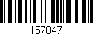 Código de barras (EAN, GTIN, SKU, ISBN): '157047'