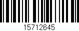 Código de barras (EAN, GTIN, SKU, ISBN): '15712645'