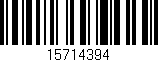 Código de barras (EAN, GTIN, SKU, ISBN): '15714394'