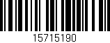 Código de barras (EAN, GTIN, SKU, ISBN): '15715190'