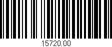 Código de barras (EAN, GTIN, SKU, ISBN): '15720.00'