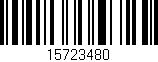 Código de barras (EAN, GTIN, SKU, ISBN): '15723480'