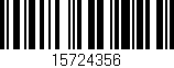 Código de barras (EAN, GTIN, SKU, ISBN): '15724356'