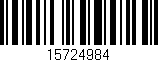 Código de barras (EAN, GTIN, SKU, ISBN): '15724984'