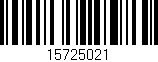 Código de barras (EAN, GTIN, SKU, ISBN): '15725021'
