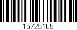 Código de barras (EAN, GTIN, SKU, ISBN): '15725105'