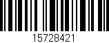 Código de barras (EAN, GTIN, SKU, ISBN): '15728421'