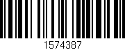 Código de barras (EAN, GTIN, SKU, ISBN): '1574387'