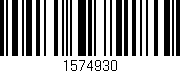 Código de barras (EAN, GTIN, SKU, ISBN): '1574930'