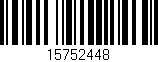 Código de barras (EAN, GTIN, SKU, ISBN): '15752448'