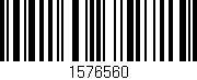 Código de barras (EAN, GTIN, SKU, ISBN): '1576560'
