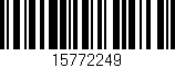 Código de barras (EAN, GTIN, SKU, ISBN): '15772249'
