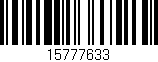 Código de barras (EAN, GTIN, SKU, ISBN): '15777633'