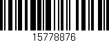 Código de barras (EAN, GTIN, SKU, ISBN): '15778876'