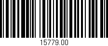 Código de barras (EAN, GTIN, SKU, ISBN): '15779.00'