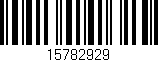 Código de barras (EAN, GTIN, SKU, ISBN): '15782929'