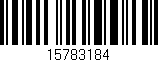 Código de barras (EAN, GTIN, SKU, ISBN): '15783184'