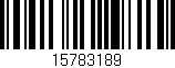 Código de barras (EAN, GTIN, SKU, ISBN): '15783189'
