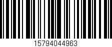 Código de barras (EAN, GTIN, SKU, ISBN): '15794044963'