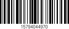 Código de barras (EAN, GTIN, SKU, ISBN): '15794044970'