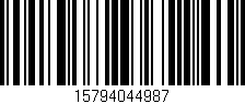 Código de barras (EAN, GTIN, SKU, ISBN): '15794044987'