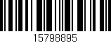 Código de barras (EAN, GTIN, SKU, ISBN): '15798895'