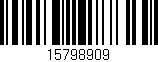 Código de barras (EAN, GTIN, SKU, ISBN): '15798909'