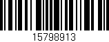Código de barras (EAN, GTIN, SKU, ISBN): '15798913'