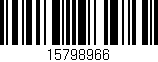 Código de barras (EAN, GTIN, SKU, ISBN): '15798966'